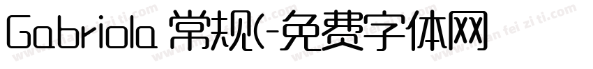 Gabriola 常规(字体转换